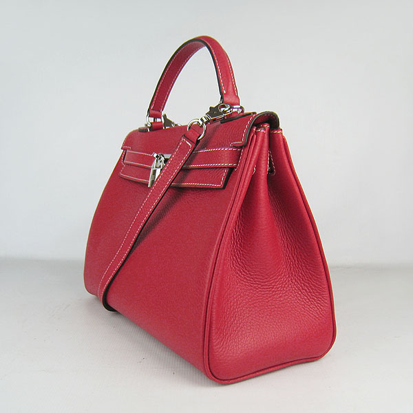 7A Replica Hermes Kelly 32cm Togo Leather Bag Red 6108 - Click Image to Close